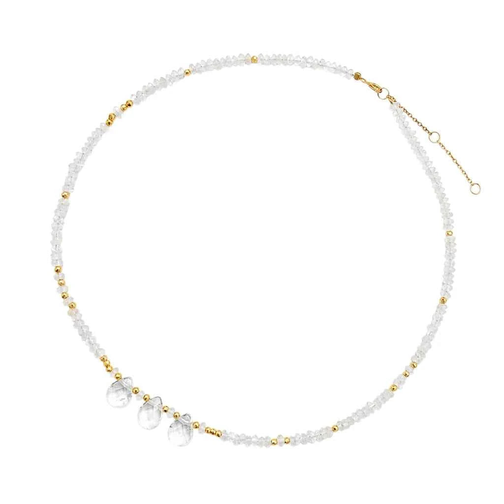 COLLAR CORTO CUARZO BLANCO
