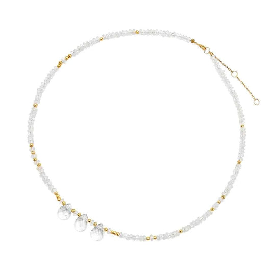 COLLAR CORTO CUARZO BLANCO