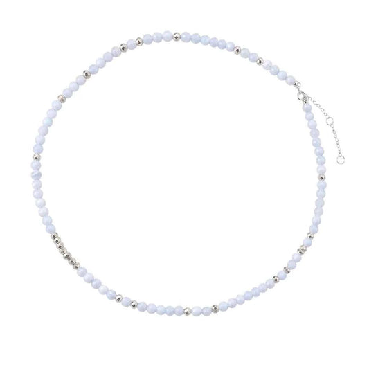 COLLAR CORTO DE ÁGATA BLUE LACE