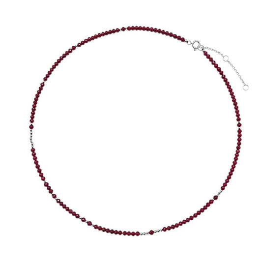 COLLAR ESFERA ONIX RUBI