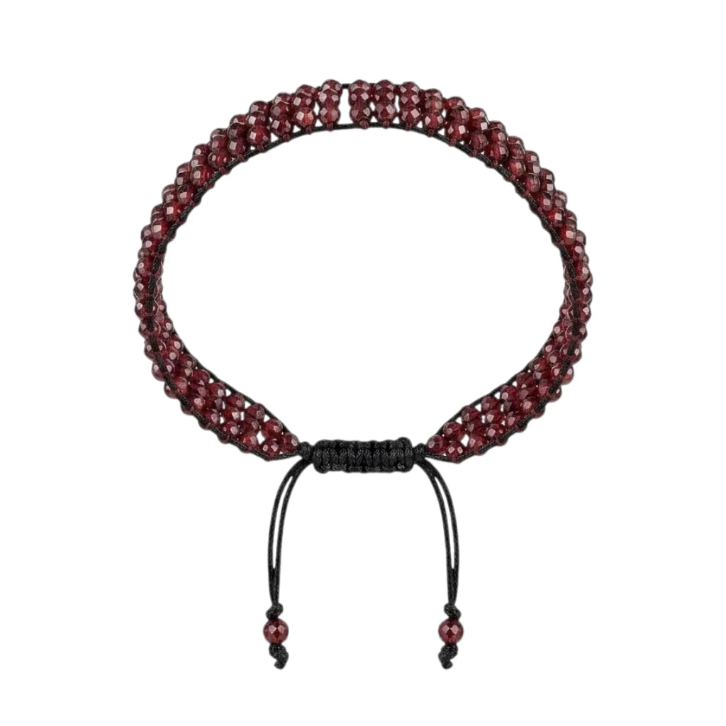 PULSERA TEJIDA DE GRANATE