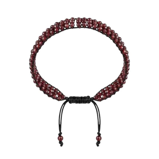 PULSERA TEJIDA DE GRANATE