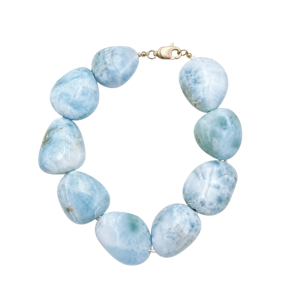 PULSERA NUGGET LARIMAR