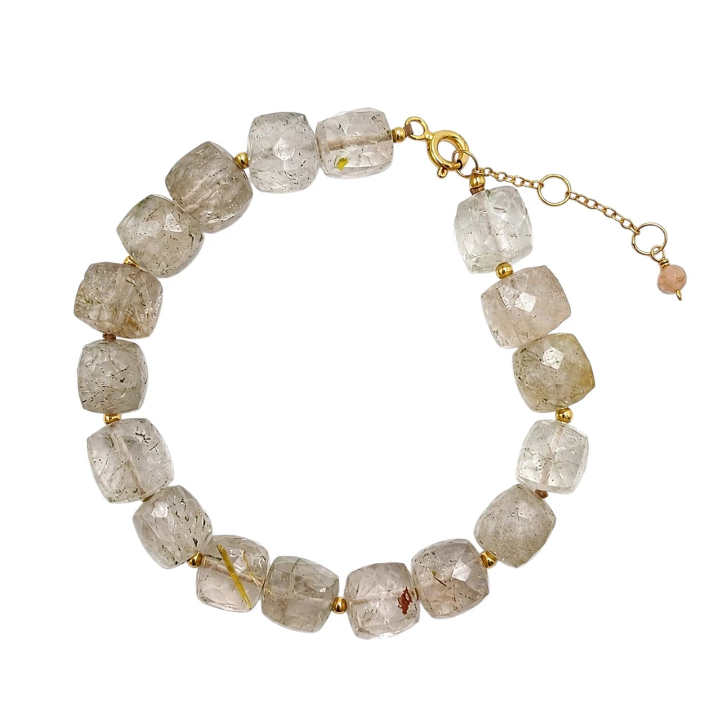 PULSERA CUARZO RUTILADO