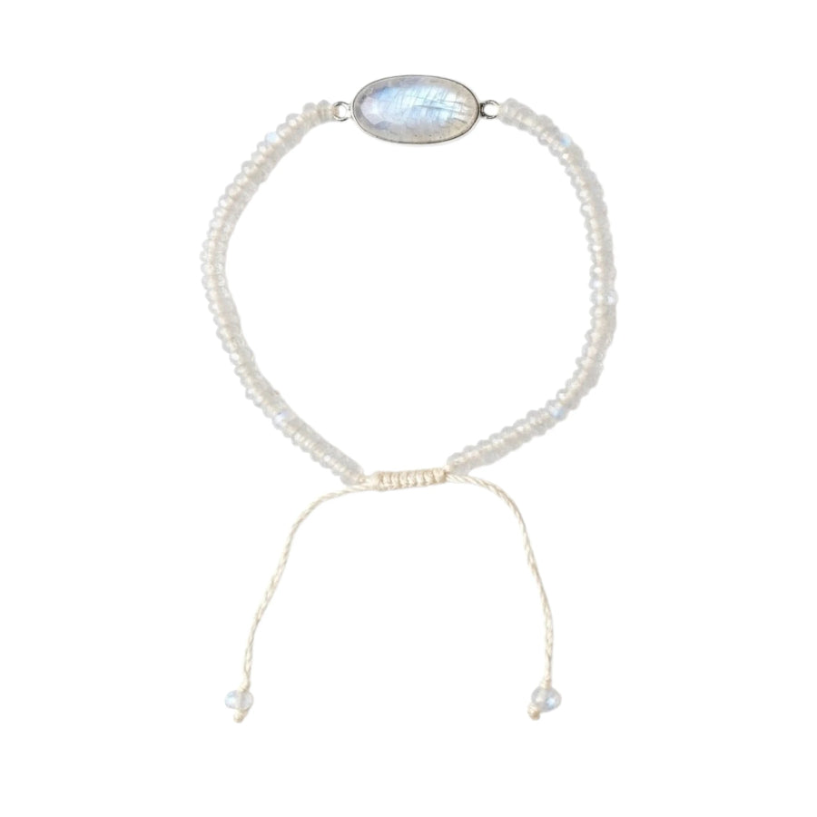 PULSERA PIEDRA LUNA FACETADA
