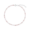 PULSERA ESFERAS CUARZO RUTILADO-AMATISTA