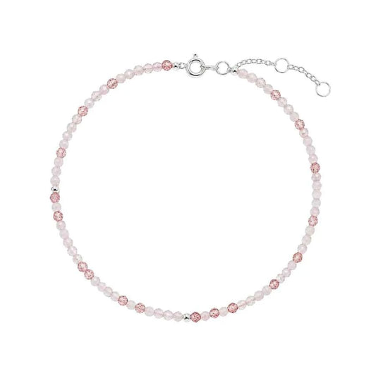 PULSERA ESFERAS CUARZO RUTILADO-AMATISTA