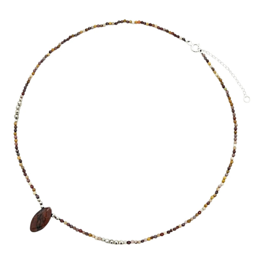 COLLAR DE MOKAITA CENTRO OJO DE TIGRE