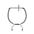 PULSERA ESPINELA NEGRA CENTRO CRUZ MICROPAVE