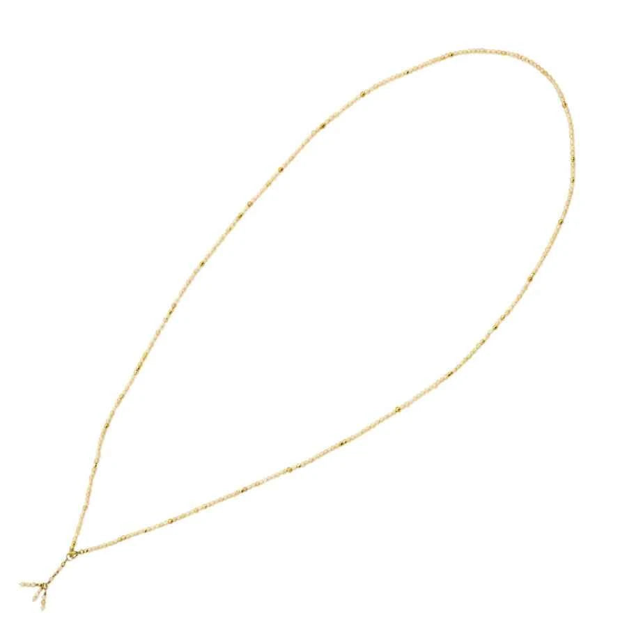 COLLAR-PULSERA ESFERAS DE CUARZO RUTILADO