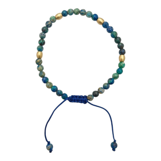 PULSERA ESFERAS DE JASPE MIXTO
