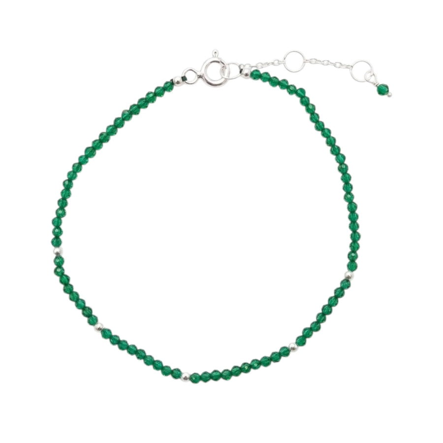 PULSERA ESFERAS DE ÓNIX VERDE