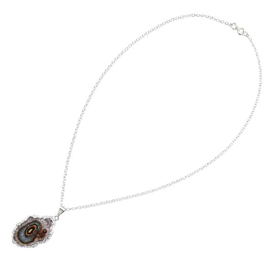 COLLAR DIJE IRREGULAR OJO DE ESTALACTITA