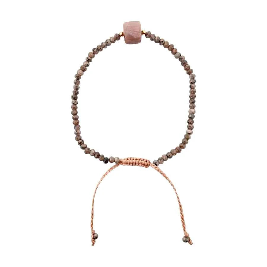 PULSERA ESFERAS DE RODONITA