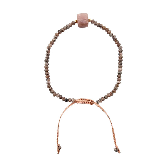 PULSERA ESFERAS DE RODONITA