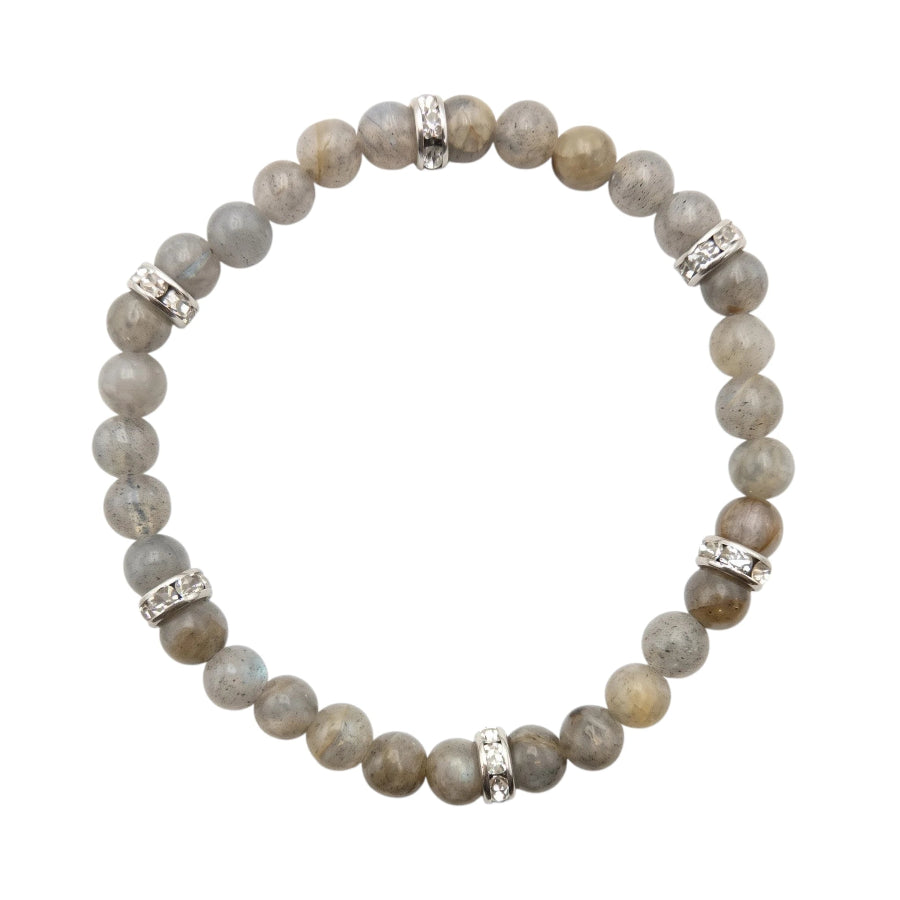 PULSERA ESFERAS DE LABRADORITA
