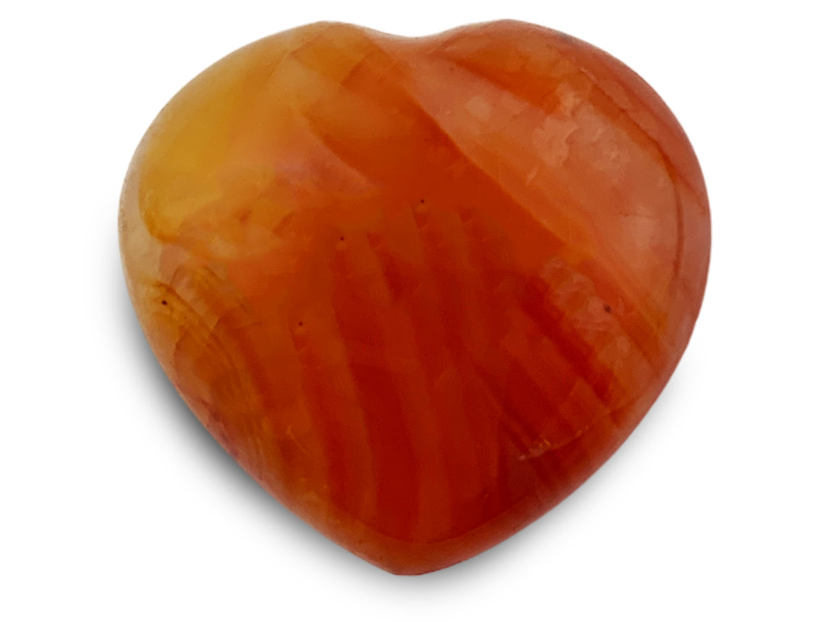 Corazón Puff Chico de Cornalina - en forma de corazón