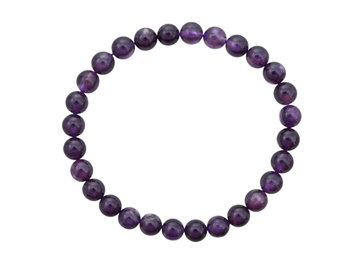 Pulsera Esferas de Amatista - en forma de esfera
