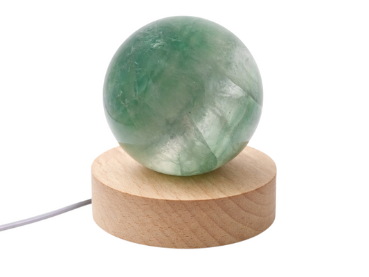 ESFERA DE FLUORITA ILUMINADA