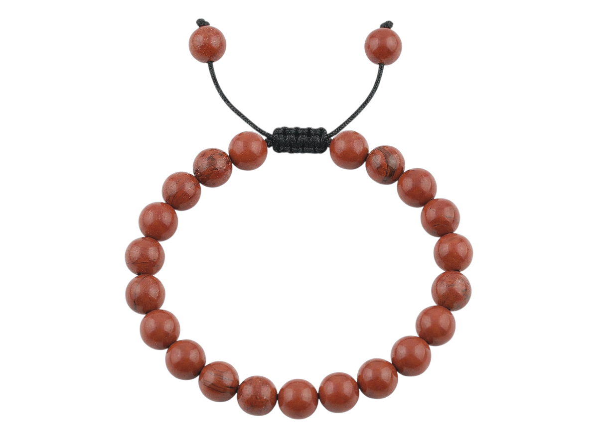 Pulsera Esferas Jaspe Rojo - en forma de esfera