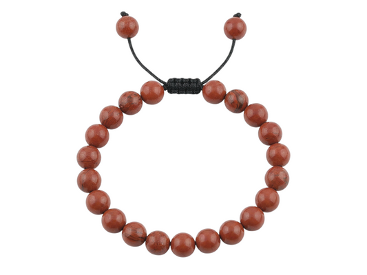 PULSERA ESFERAS JASPE ROJO
