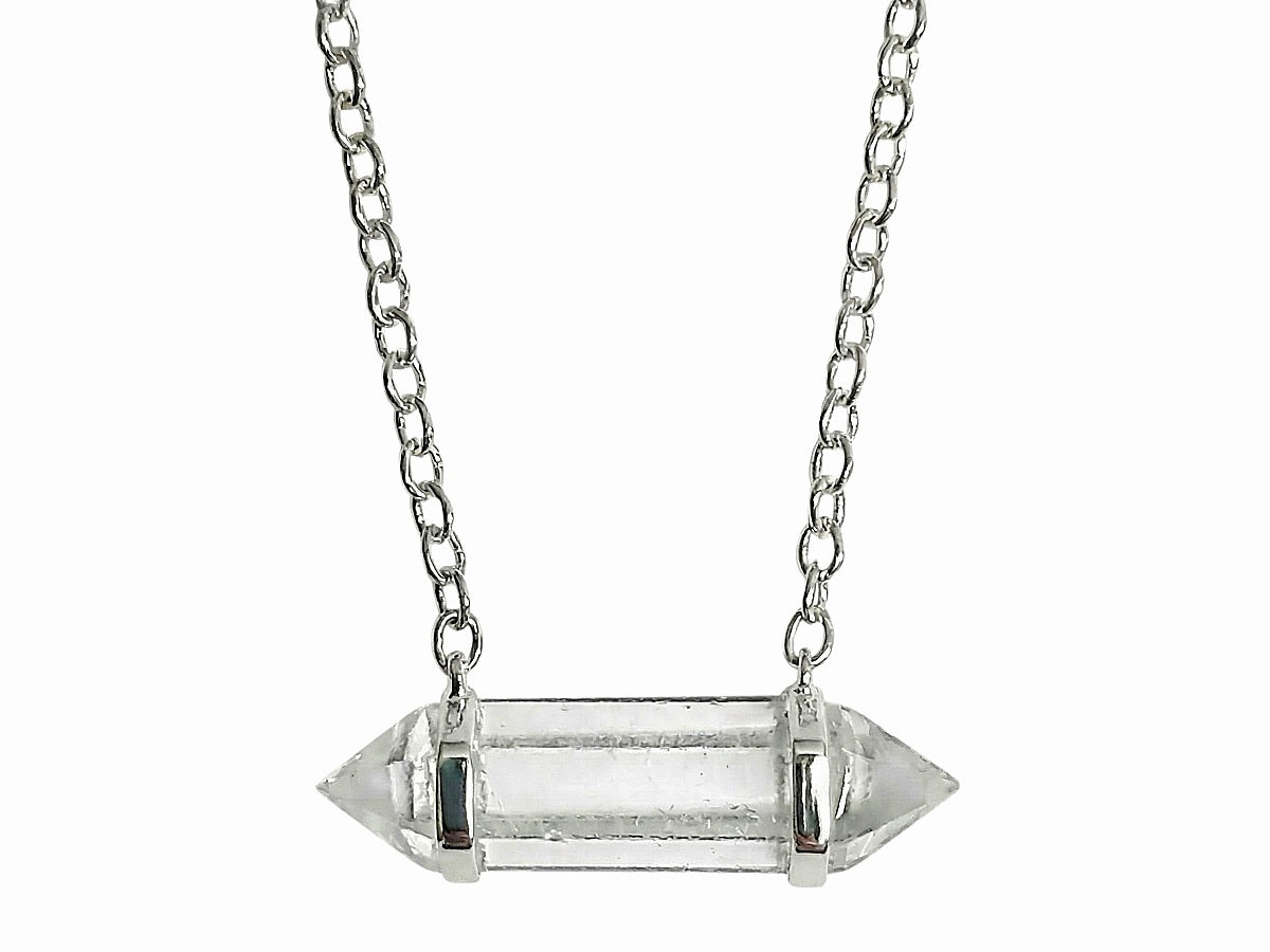 Collar de Plata .925 Cuarzo Blanco - collar con dije