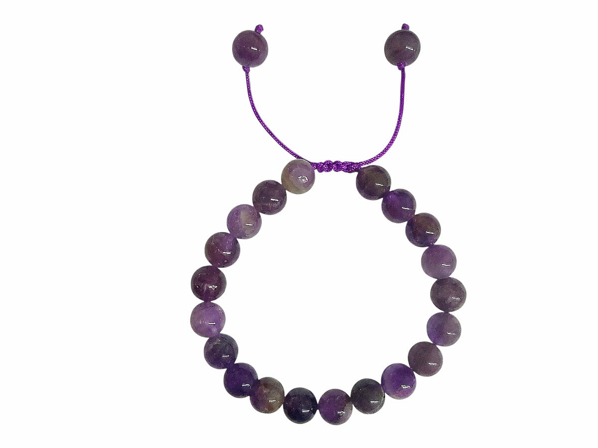 Pulsera Esferas de Amatista - en forma de esfera