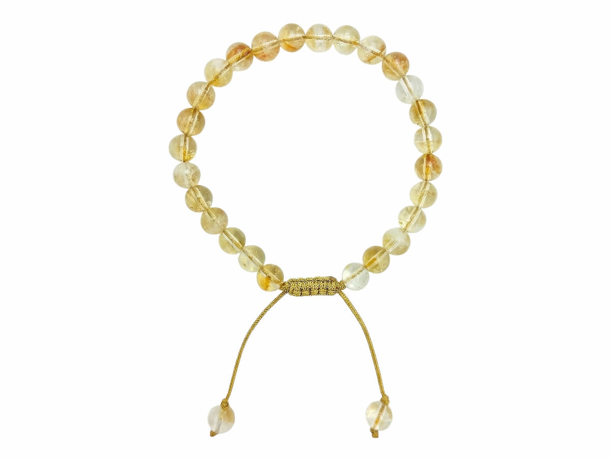Pulsera Esferas de Citrino - en forma de esfera