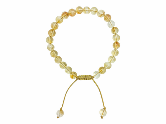 PULSERA ESFERAS DE CITRINO 6MM