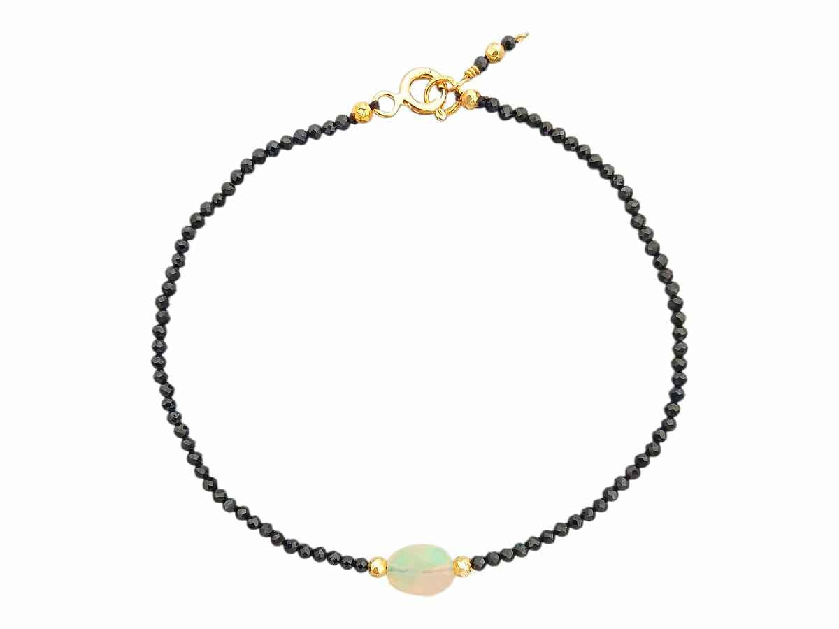 PULSERA DE ESPINELA CENTRO ÓPALO