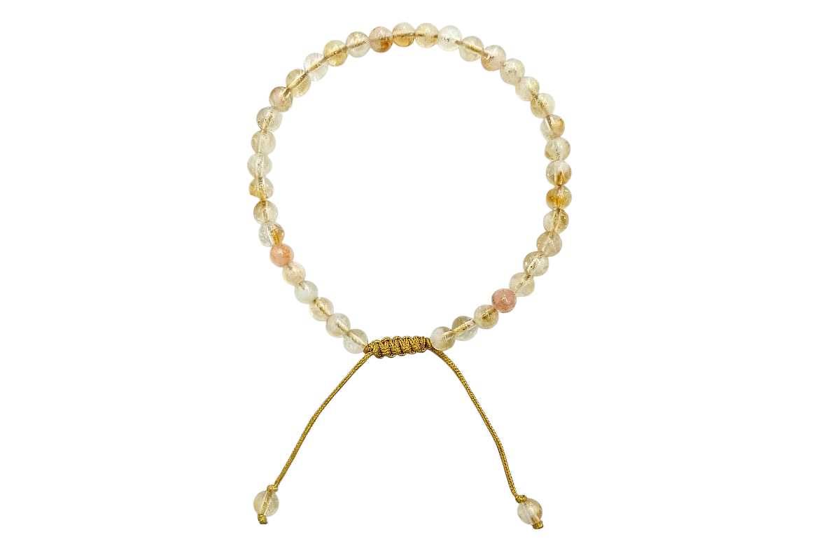 Pulsera Esferas de Citrino - en forma de esfera