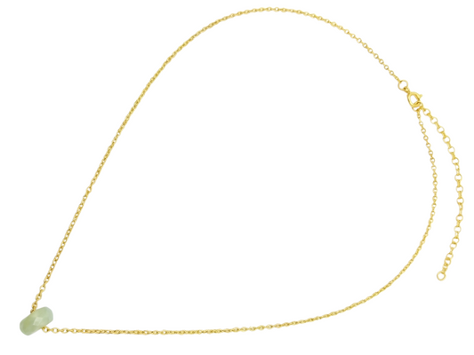 COLLAR DE PLATA .925 CENTRO AGUAMARINA