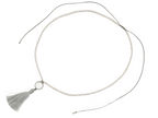 Collar Perla Centro Titanio - collar con dije