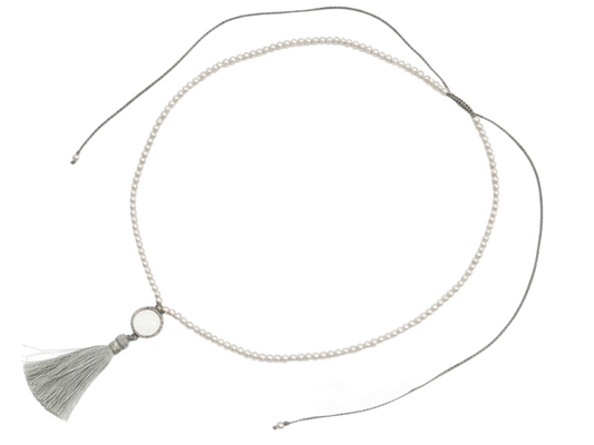 COLLAR PERLA CENTRO TITANIO