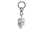 Llavero Tortuga de Howlita Blanca - llavero con piedra