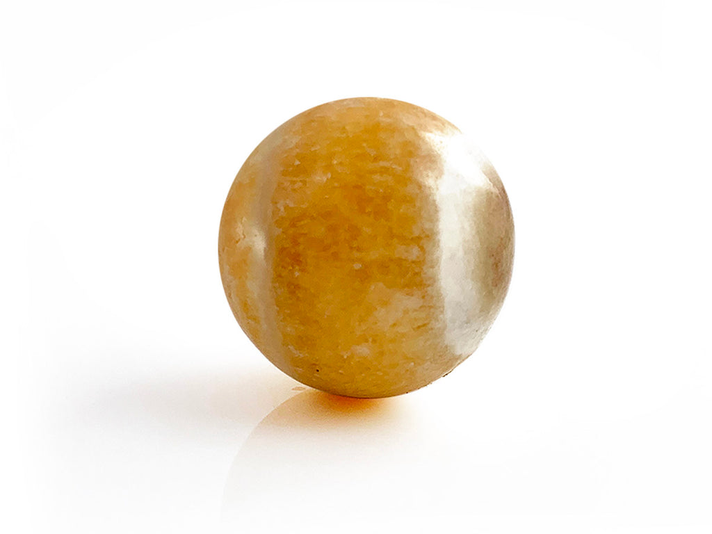 Esfera DE Calcita Amarilla Chica Pulida - Vista 1 | MineraliA