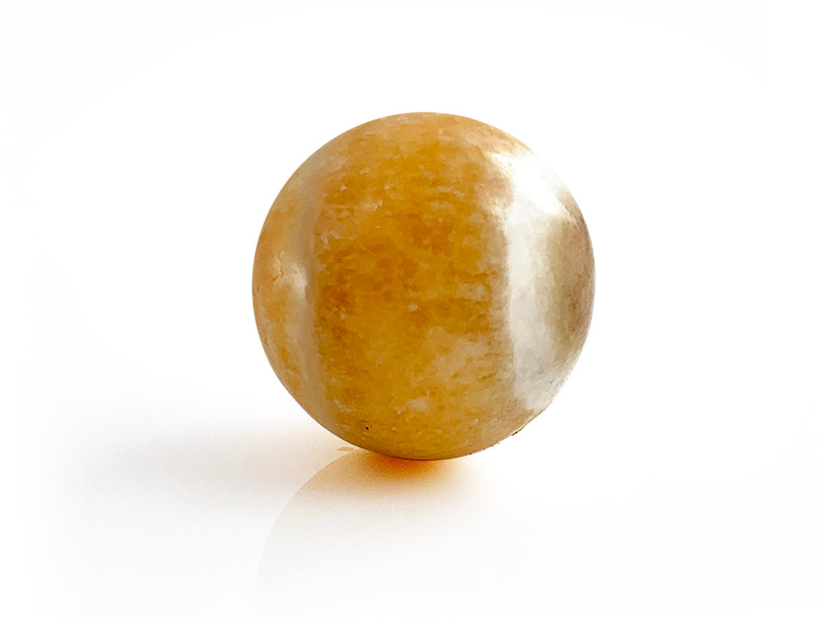 Esfera DE Calcita Amarilla Chica Pulida - Vista 1 | MineraliA