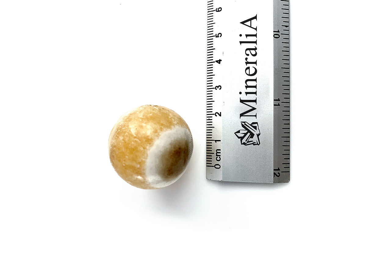 Esfera DE Calcita Amarilla Chica Pulida - Vista 2 | MineraliA