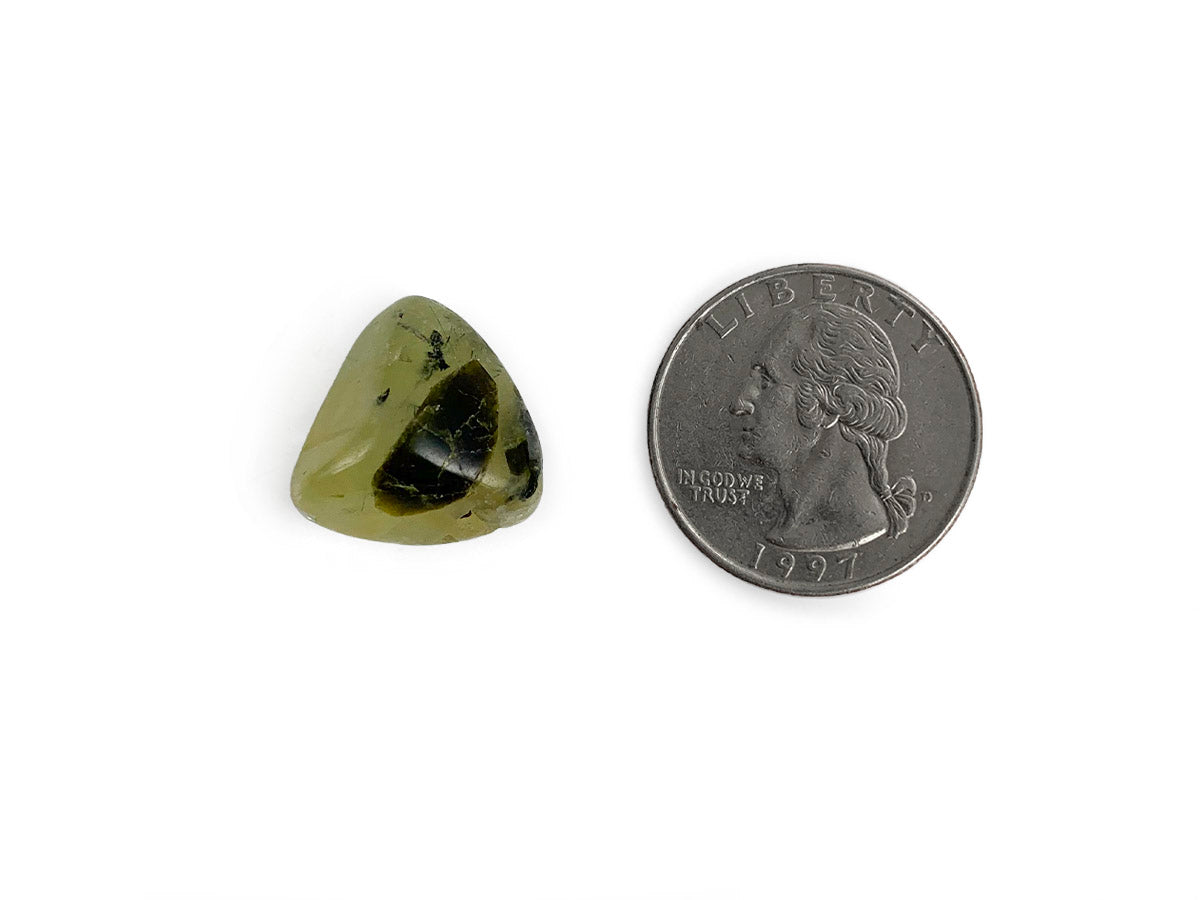 Paquete de de Tamborileado Prehnita - vista lateral
