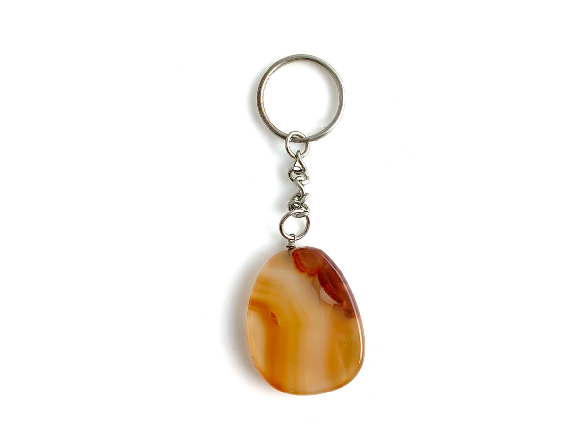 Llavero de Ágata Cornalina - llavero con piedra