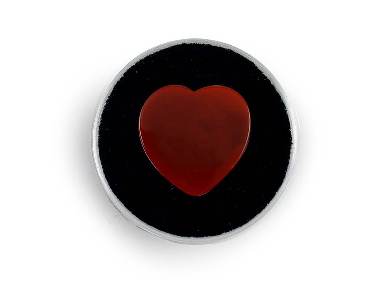 Cabujón de Cornalina Corazón - en forma de corazón
