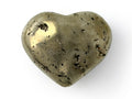 Corazón Puff de Pirita Pulido - en forma de corazón