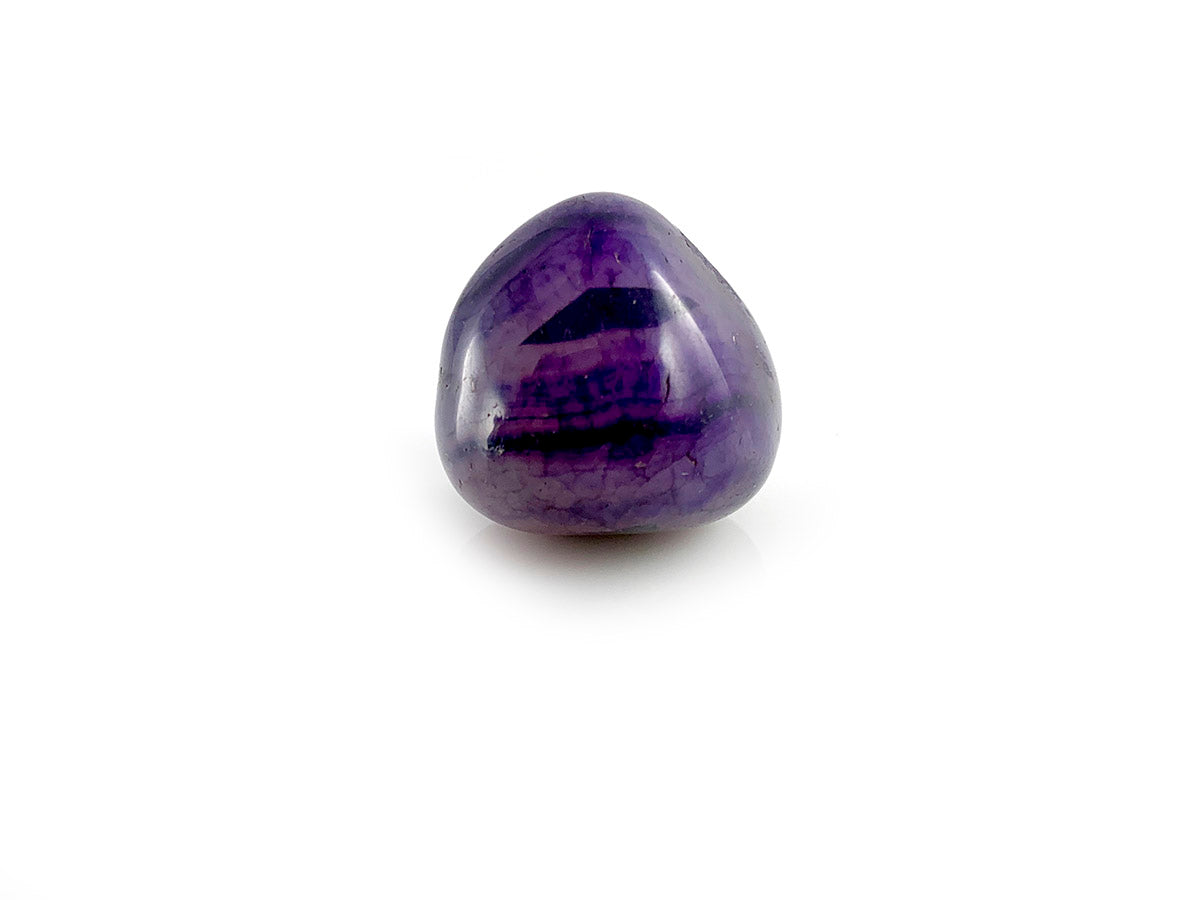 PAQUETE DE 10 PIEZAS DE TAMBORILEADO ÁGATA MORADO