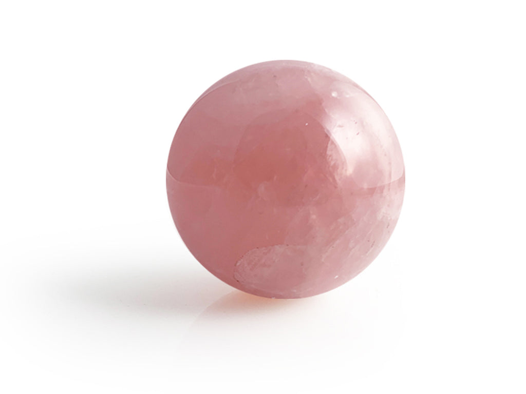 Esfera de Cuarzo Rosa - en forma de esfera