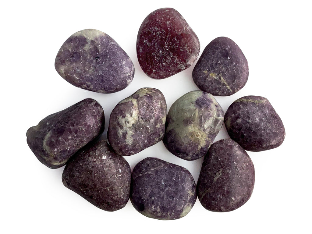 Paquete Tamborileado de Lepidolita Brillado - pieza natural | Mineralia