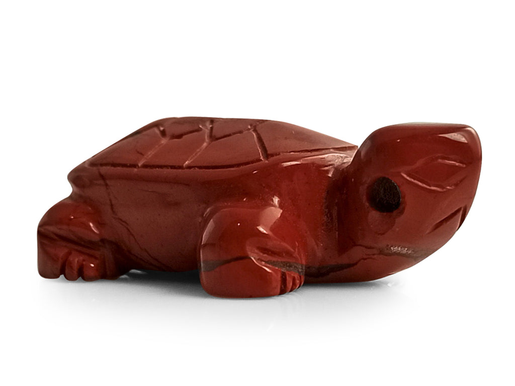 Figura Tortuga de Jaspe Pulida Chica - detalle de textura y color