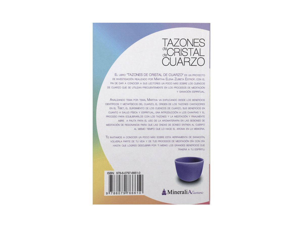 LIBRO TAZONES DE CRISTAL DE CUARZO