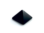 Pirámide Mini de Obsidiana Negra Brillada - en forma de pirámide