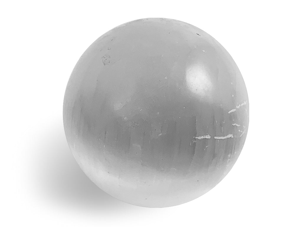 Esfera DE Selenita Blanca Mediana Pulida - Vista 1 | MineraliA