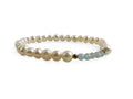 Pulsera de Perlas con Centro de Aguamarina - pulsera de piedras